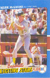 1988 Fleer Exciting Stars Baseball Cards       026      Mark McGwire
